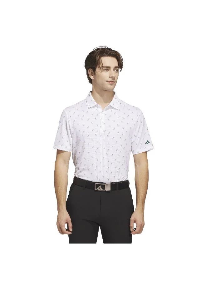 Adidas ultimate365 printed mesh men polo t-shirt